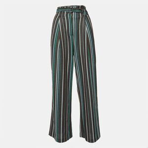 Suoli Multicolor Lurex Knit Belted Trousers S